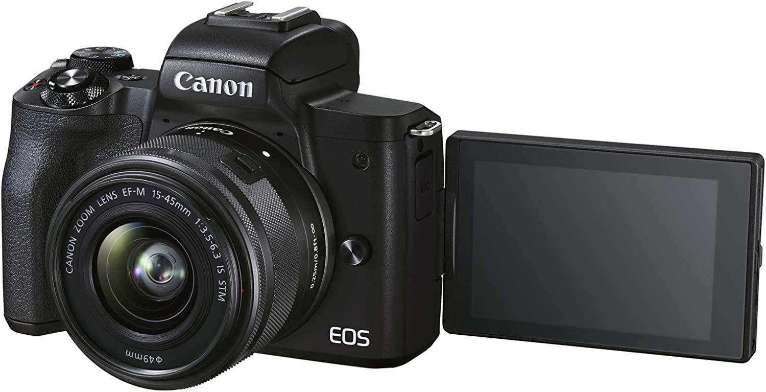 Canon キャノン EOS M50 MarKII 15-45mm STM Canon EOS M50 Mark II + EF-M 15-45mm is STM Kit Black